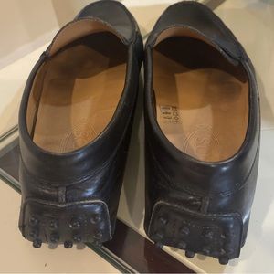 Tod's Mens Leather Driving Shoes Loafers Slip on Moccasins Black
Size 10.5